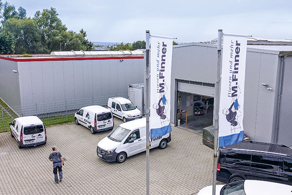 Das Firmengelände von Finner Fliesen in Salzgitter